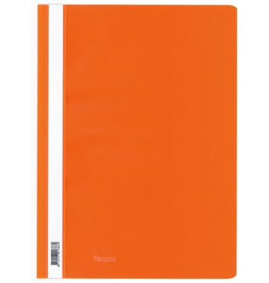 Schnellhefter Kangaro Standard-PP Einfarbig K-22041, A4, orange, Kunststoff, -, Vorderdeckel transparent
