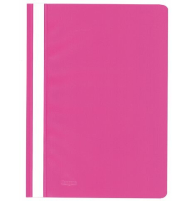 Schnellhefter Kangaro Standard-PP Einfarbig K-22048, A4, rosa, Kunststoff, -, Vorderdeckel transparent