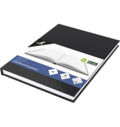 Notizbuch K-5519, schwarz, A5, liniert, 80g, 80 Blatt / 160 Seiten