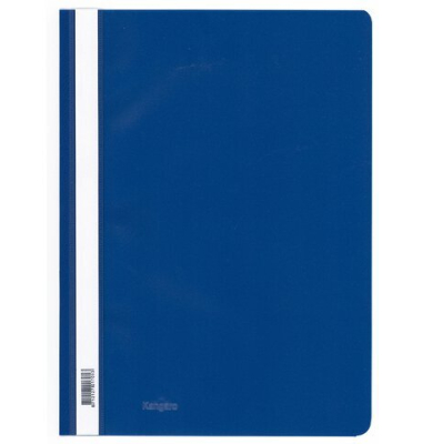 Schnellhefter Kangaro Standard-PP Einfarbig K-22047, A4, dunkelblau, Kunststoff, -, Vorderdeckel transparent