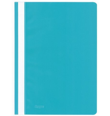 Schnellhefter Kangaro Standard-PP Einfarbig K-22049, A4, t&uuml;rkis, Kunststoff, -, Vorderdeckel transparent
