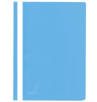 Schnellhefter Kangaro Standard-PP Einfarbig K-22053, A4, blau, Kunststoff, -, Vorderdeckel transparent