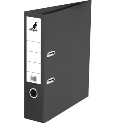 Ordner A4 2r 75mm PP/Papier schwarz