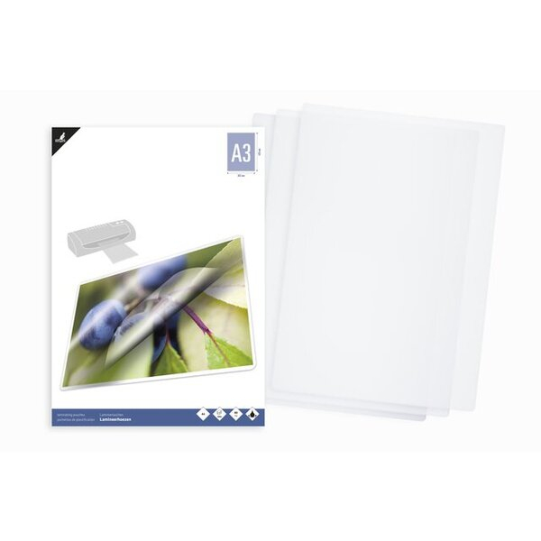 Kangaro Laminierfolien K-16010, A3, 303x426mm, 80 mic, glänzend 8712127025126 Kangaro