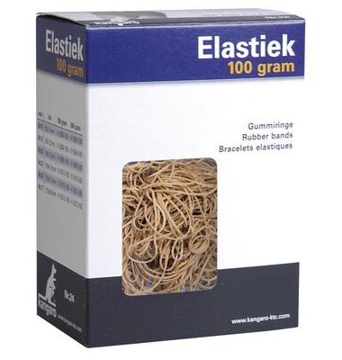 Gummiband nr. 20 90x1,5 mm 100 g naturel