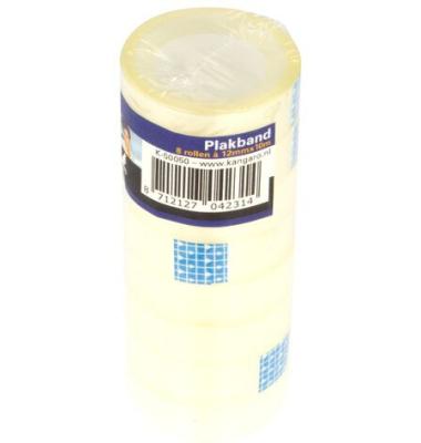 Klebeband 12mmx10m, 8 Rollen Towerpack