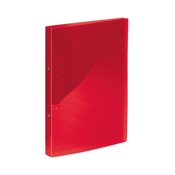 Kangaro Ringbuch K-58190621, A4 2 Ringe 16mm Ring-Ø Polypropylen (PP) transparent rot 8712127051217 Kangaro
