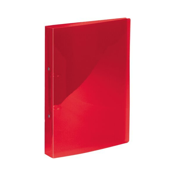 Kangaro Ringbuch K-58190613, A4 2 Ringe 16mm Ring-Ø Polypropylen (PP) transparent rot 8712127051392 Kangaro