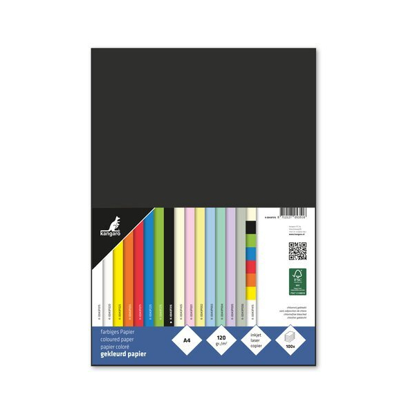 Kangaro Kopierpapier K-0043F315 schwarz A4 120g 8712127053518 Kangaro
