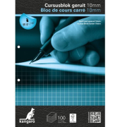 Briefblock K-5404, ohne / kariert, A4, 90g, schwarz/blau, 100 Blatt