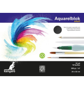 Aquarellpapier 24x32cm 300g 16Bl schwarz
