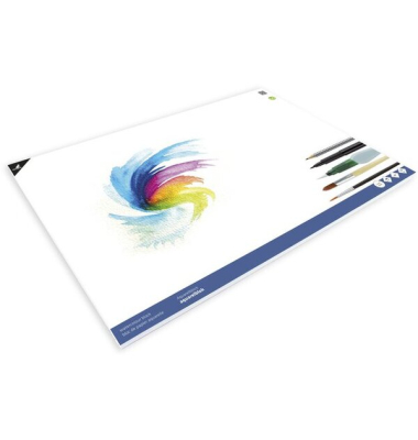 Aquarellpapier A2 300g 12Bl wei&szlig;