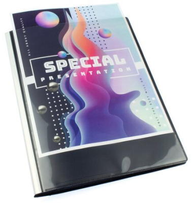 Sichtbuch A4 PP 10 H&uuml;llen schwarz