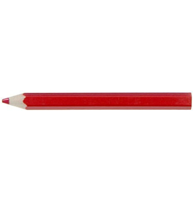 Bleistift rot, roter Kern, 6-seitig