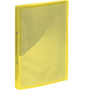 Pr&auml;sentationsringbuch K-58190633, A4 2 Ringe 16mm Ring-&Oslash; Polypropylen (PP), ohne, transparent gelb