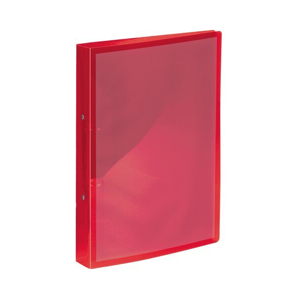 Kangaro Präsentationsringbuch K-58190641, A4 2 Ringe 25mm Ring-Ø Polypropylen (PP), ohne, transparent rot 8712127083218 Kangaro
