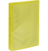 Pr&auml;sentationsringbuch K-58190643, A4 2 Ringe 25mm Ring-&Oslash; Polypropylen (PP), ohne, transparent gelb