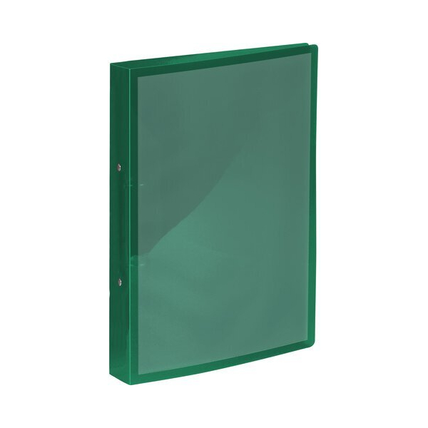 Kangaro Präsentationsringbuch K-58190644, A4 2 Ringe 25mm Ring-Ø Polypropylen (PP), ohne, transparent grün 8712127083270 Kangaro