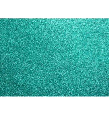 Glitzerpapier t&uuml;rkis 50x70cm 300g 10 Blatt