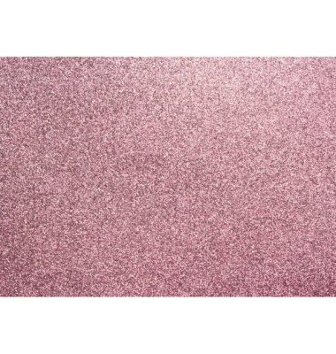 Glitzerpapier Alt Rosa 50x70cm 300g 10 Blatt