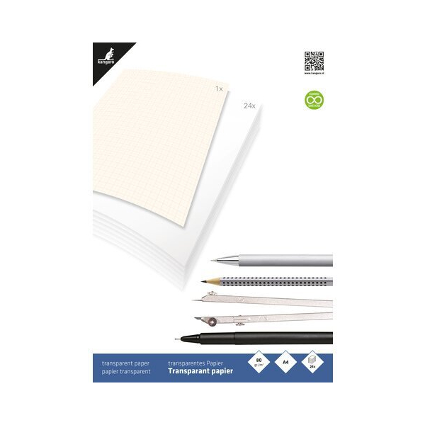 Alpedia Transparentpapier A4  Block, 24 Blatt 8712127085960 Alpedia