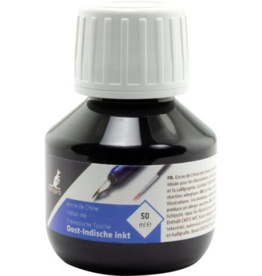 Tusche schwarz 50 ml Flasche