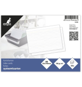 Karteikarten A6 105x148mm liniert 190g 100 Blatt