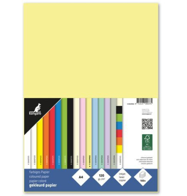 Kopierpapier K-0043P002 pastellgelb A4 120g