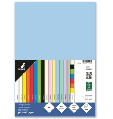 Kopierpapier K-0043P003 pastellblau A4 120g