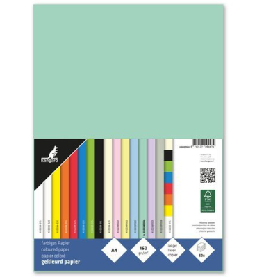 Tonpapier A4 160 g pastellgr&uuml;n 50 Blatt