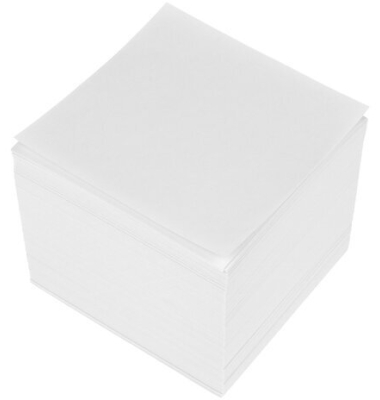 Zettelklotz K-6302, 90x90mm, wei&szlig;,  Papier, 700 Blatt