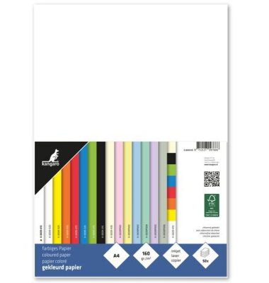 Tonpapier A4 160g wei&szlig; 50 Blatt