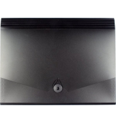 Dokumententasche - K-2070-13, Din A4, schwarz, Polypropylen (PP), Verschlussclip mit Gummizug