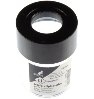 B&uuml;roklammernspender rundmagnet 45x45x64 mm