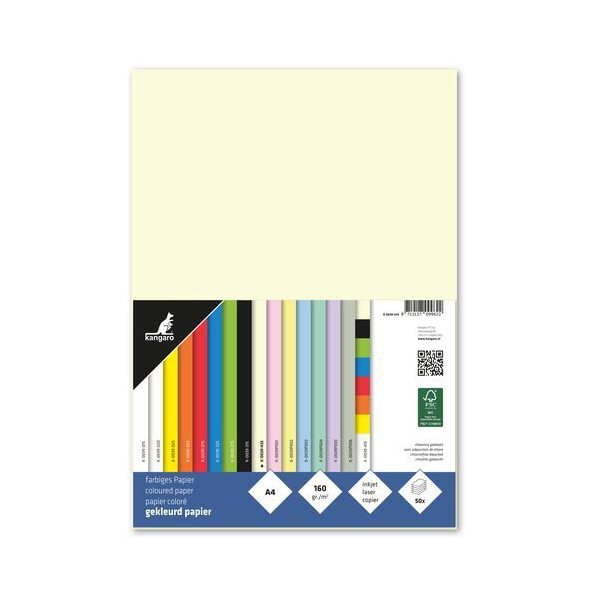 Alpedia Tonpapier A4 160g beige 50 Blatt 8712127099622 Alpedia