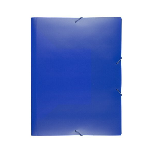 Kangaro Eckspannmappe K-58190651, A4 blau Polypropylen, mit 3 Einschlagklappen 8712127107365 Kangaro