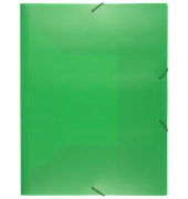Eckspannmappe Elastomap PP K-58190652, A4 gr&uuml;n Polypropylen (PP), f&uuml;r ca. 150 Blatt  (80 g/m&sup2;), mit 3 Einschlagklappen