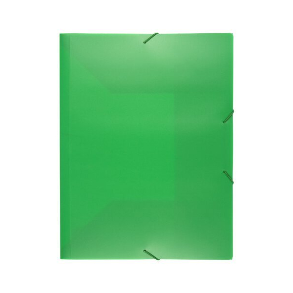 Kangaro Eckspannmappe K-58190652, A4 grün Polypropylen, mit 3 Einschlagklappen 8712127107372 Kangaro