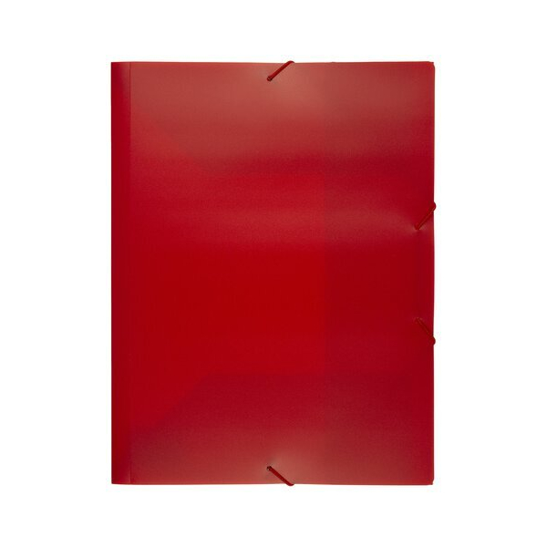 Kangaro Eckspannmappe K-58190653, A4 rot Polypropylen, mit 3 Einschlagklappen 8712127107402 Kangaro