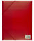 Eckspannmappe Elastomap PP K-58190653, A4 rot Polypropylen (PP), f&uuml;r ca. 150 Blatt  (80 g/m&sup2;), mit 3 Einschlagklappen