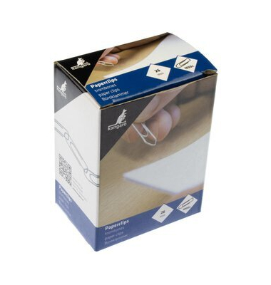 B&uuml;roklammer 32 mm, ecki g, 1000  St&uuml;ck&uuml;ck, verzinkt