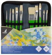 Pinsel &Ouml;lfarbe Satz von 10 im Etui