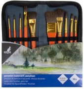 Pinsel Aquarell Satz von 10 im Etui