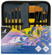 Pinsel Acrylfarbe Satz von 10 im Etui