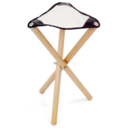 Malhocker 50cm Sitzh&ouml;he Dreibein Tasche
