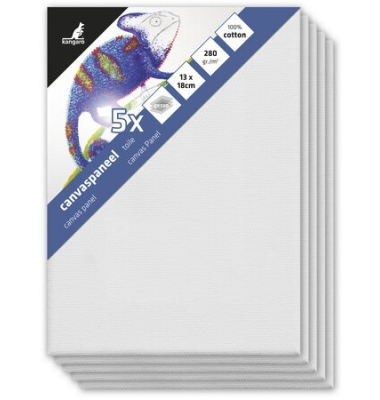 Platten-Leinwand wei&szlig;, K-801318, 13x18cm, rechteckig, 280g