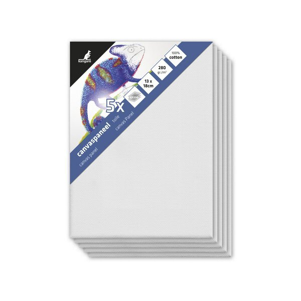 Alpedia Leinwand 13x18cm Set 5 Stück 3mm 8712127119412 Alpedia 5 Stück