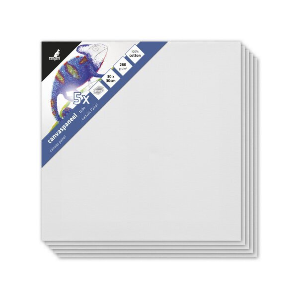 Alpedia Leinwand 30x30cm Set 5 Stück 3mm 8712127119467 Alpedia 5 Stück