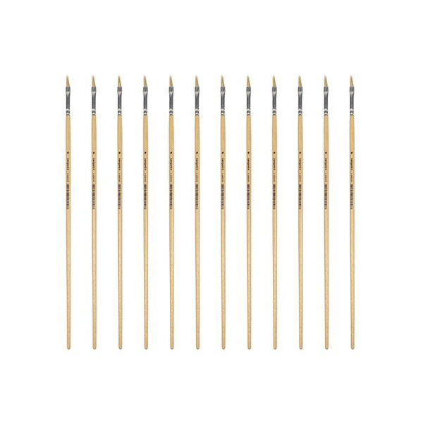 Kangaro Pinsel Lyoner, K-840204, Größe 04, flache Spitze 8712127120371 Kangaro 12 Stück
