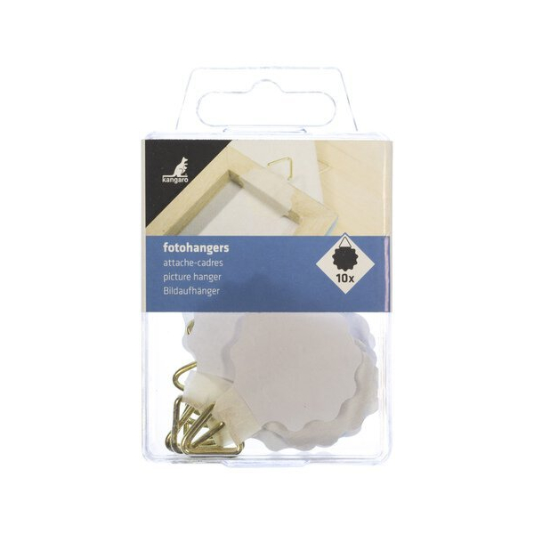 Alpedia Bildaufhänger 30 mm weiß rund 10  Stück 8712127125765 Alpedia 10 Stück